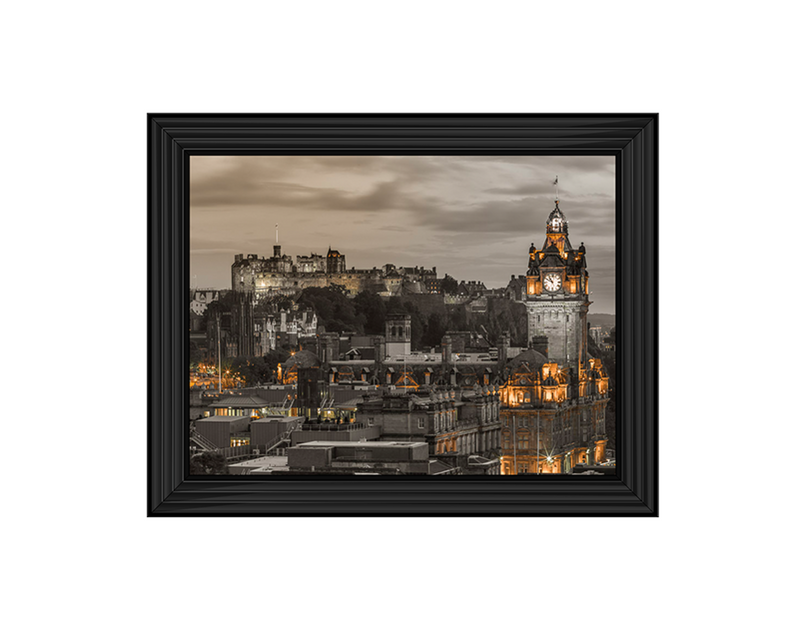 Edinburgh Castle and The Balmoral Hotel