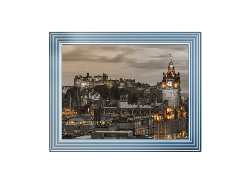 Edinburgh Castle and The Balmoral Hotel