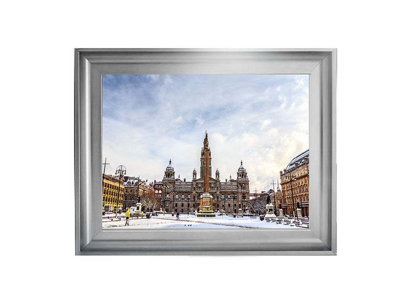 George Square covered by snow, Glasgow