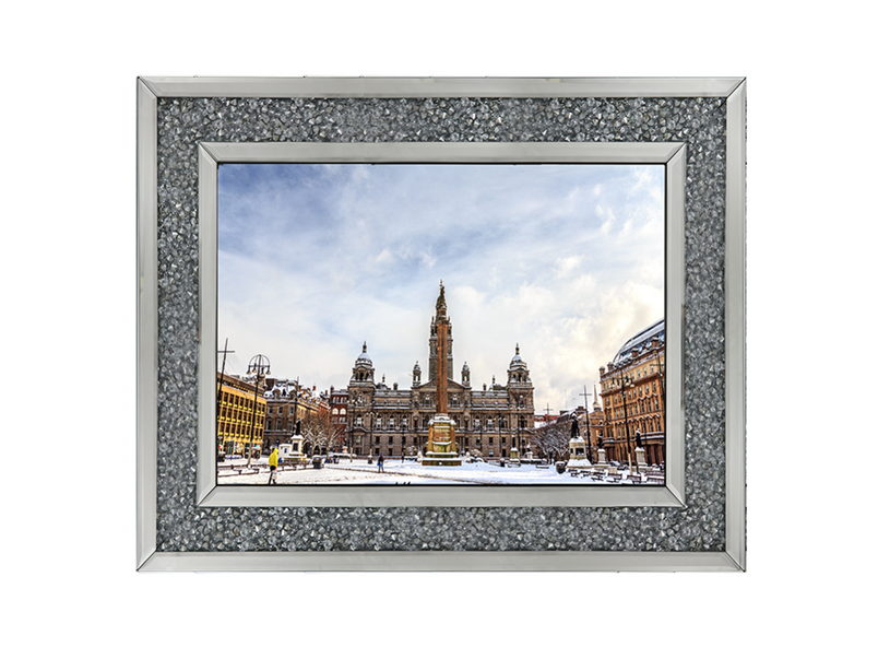 George Square covered by snow, Glasgow