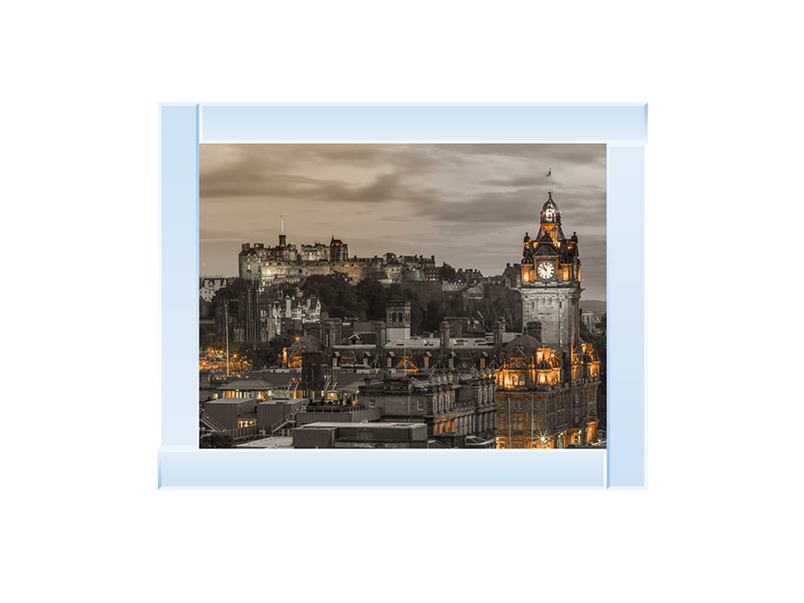 Edinburgh Castle and The Balmoral Hotel