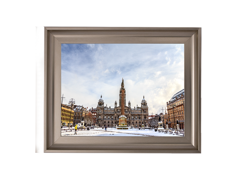 George Square covered by snow, Glasgow