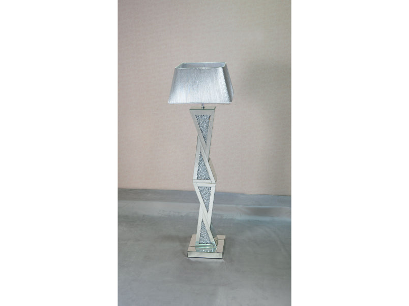 Mirrored floor deals lamp the range